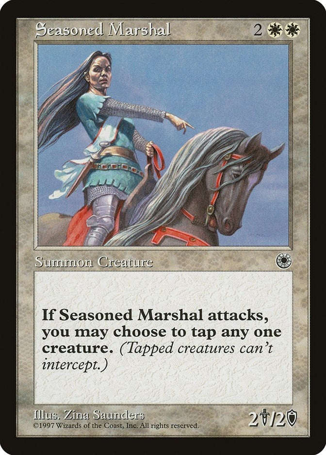 Image for Seasoned Marshal (Portal) - Magic: The Gathering