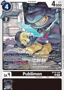 Publimon (BT16-056) - Beginning Observer (Common) [BT-16-056]