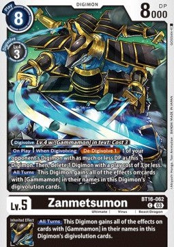 Zanmetsumon (BT16-062) - Beginning Observer (Common) [BT-16-062]