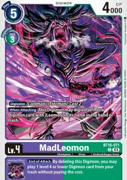 MadLeomon (BT16-071) - Beginning Observer (Common) [BT-16-071]