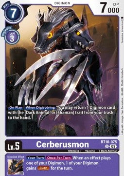 Cerberusmon (BT16-075) - Beginning Observer (Uncommon) [BT-16-075]