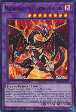 Masquerade the Blazing Dragon (V.1 - Super Rare) - 25th Anniversary Rarity Collection II (Super Rare) [RA02-022]