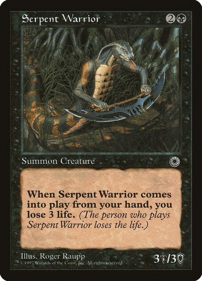 Image for Serpent Warrior (Portal) - Magic: The Gathering