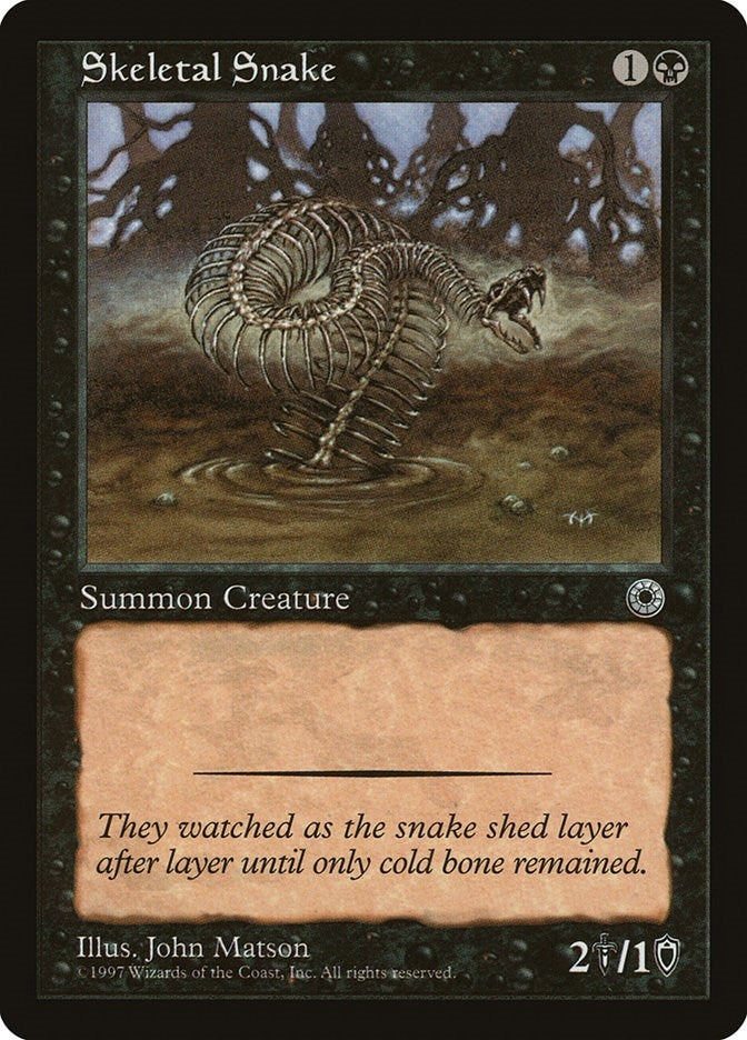 Image for Skeletal Snake (Portal) - Magic: The Gathering