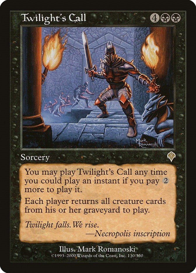 Image for Twilight's Call (Invasion) (130) - Magic: The Gathering