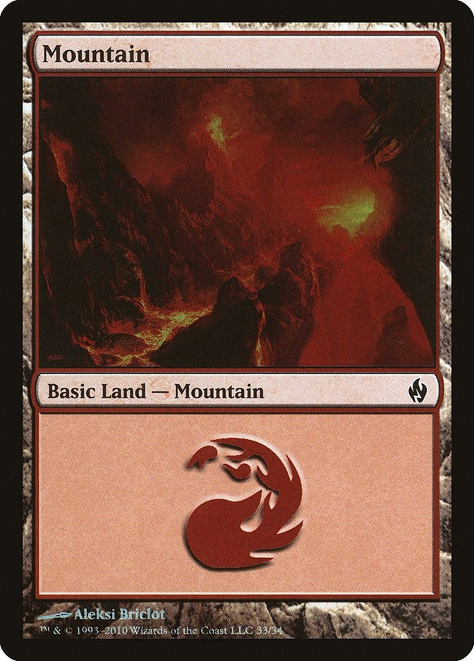 Image for Mountain (33) (Premium Deck Series: Fire and Lightning) (33) - Magic: The Gathering