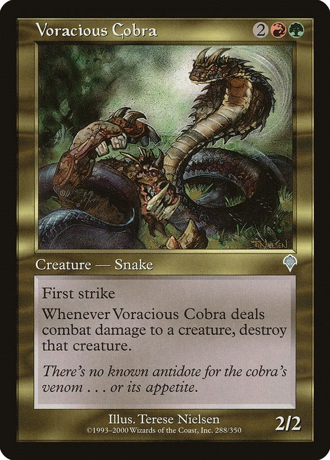 Image for Voracious Cobra (Invasion) (288) - Magic: The Gathering