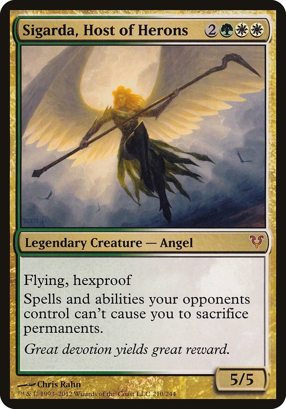 Image for Sigarda, Host of Herons (Avacyn Restored) (Oversize Cards) (210) - Magic: The Gathering