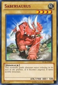 Image for Sabersaurus (Red) (Duelist League Promo) (DL16-EN001) - YuGiOh