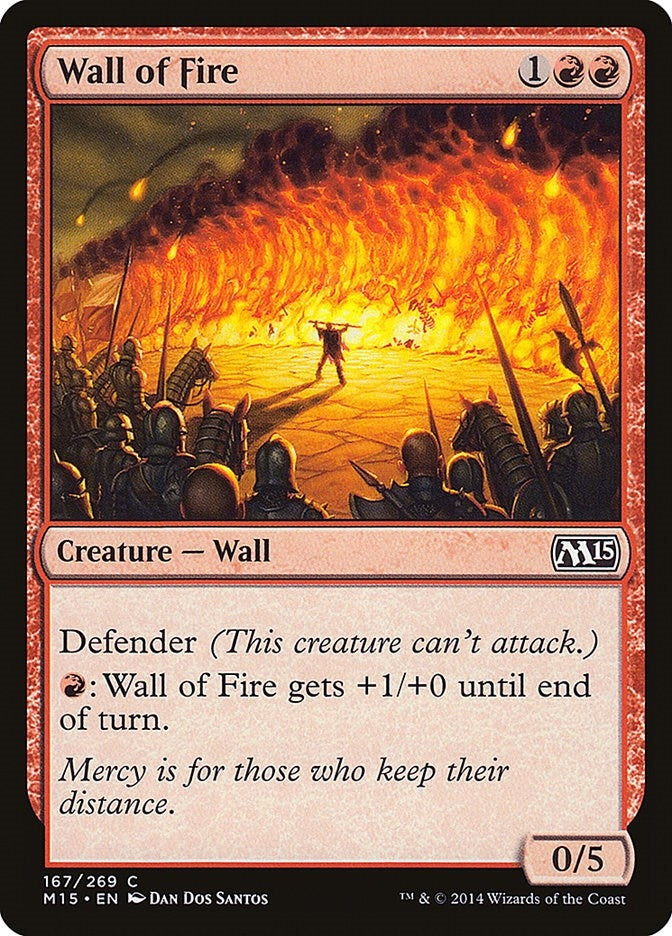 Image for Wall of Fire (Magic 2015 (M15)) (167) - Magic: The Gathering