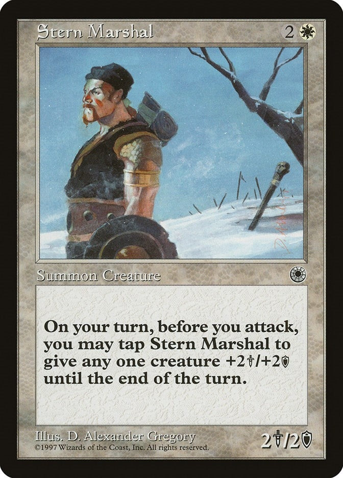 Image for Stern Marshal (Portal) - Magic: The Gathering