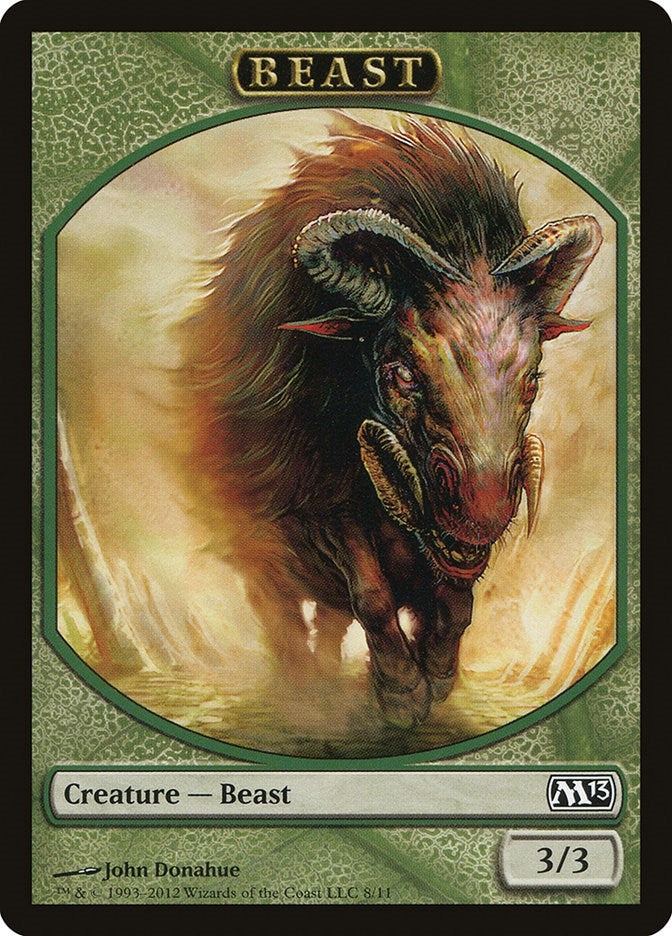 Image for Beast Token (Magic 2013 (M13)) (8) - Magic: The Gathering