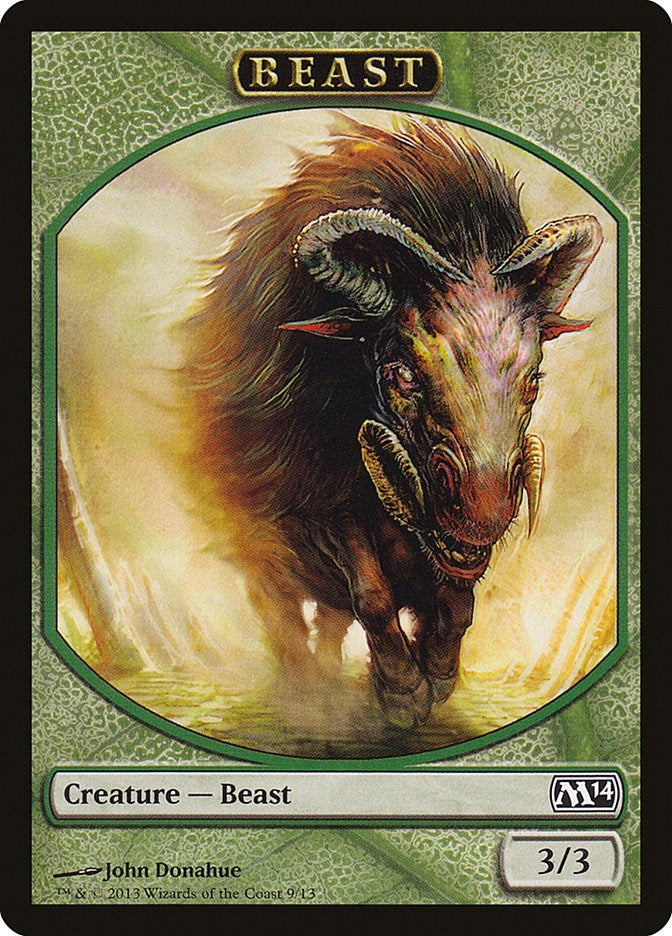 Image for Beast Token (Magic 2014 (M14)) (9) - Magic: The Gathering