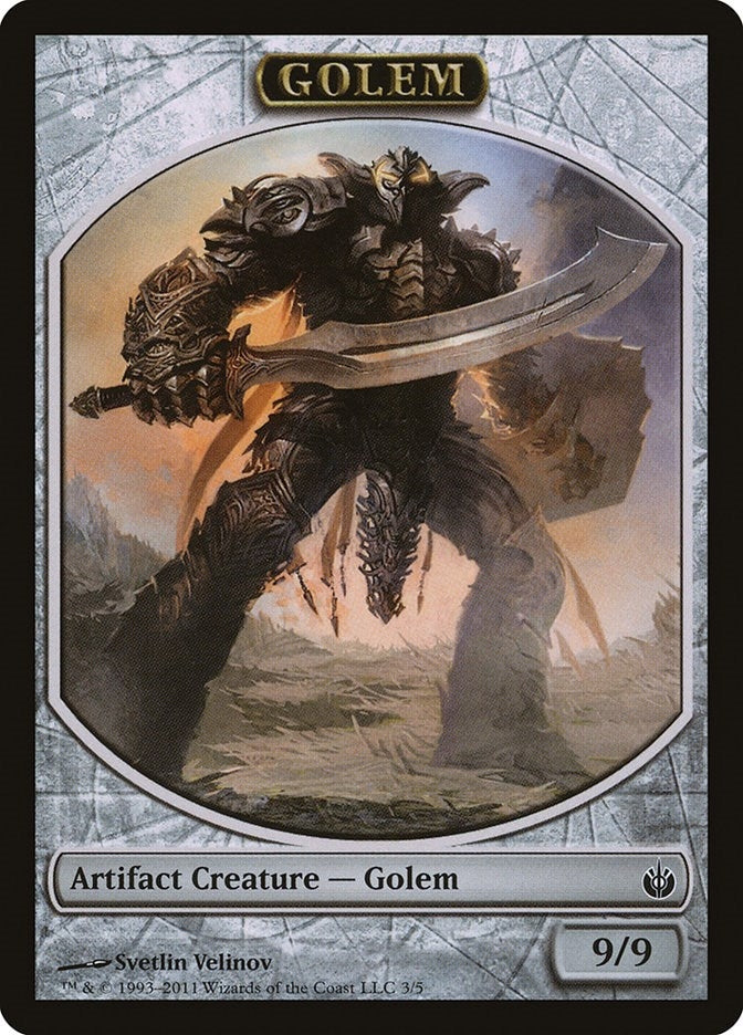 Image for Golem Token (Mirrodin Besieged) (3) - Magic: The Gathering