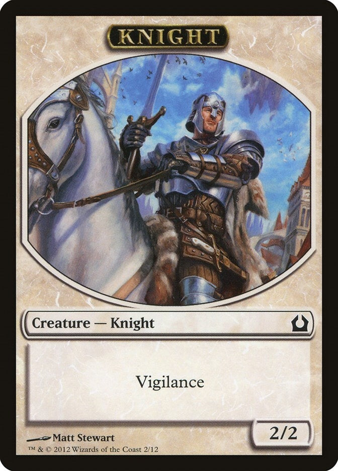 Image for Knight Token (Return to Ravnica) (2) - Magic: The Gathering