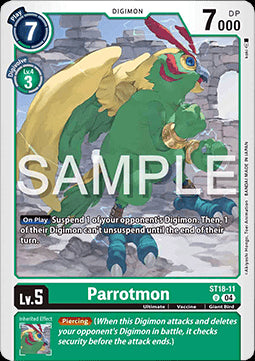Parrotmon (ST18-11) - Starter Deck: Guardian Vortex (Uncommon) [ST-18-011]