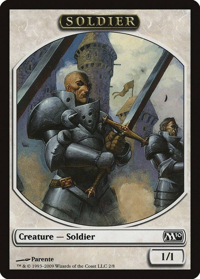Image for Soldier Token (Magic 2010 (M10)) (2) - Magic: The Gathering