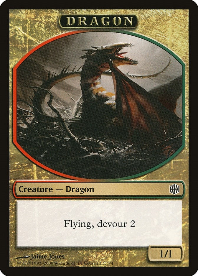 Image for Dragon Token (Alara Reborn) (3) - Magic: The Gathering