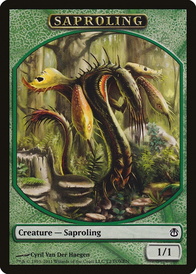 Image for Saproling Token (Duel Decks: Ajani vs. Nicol Bolas) (T2) - Magic: The Gathering