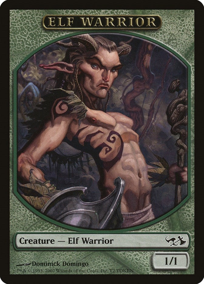 Image for Elf Warrior Token (Duel Decks: Elves vs. Goblins) (T2) - Magic: The Gathering