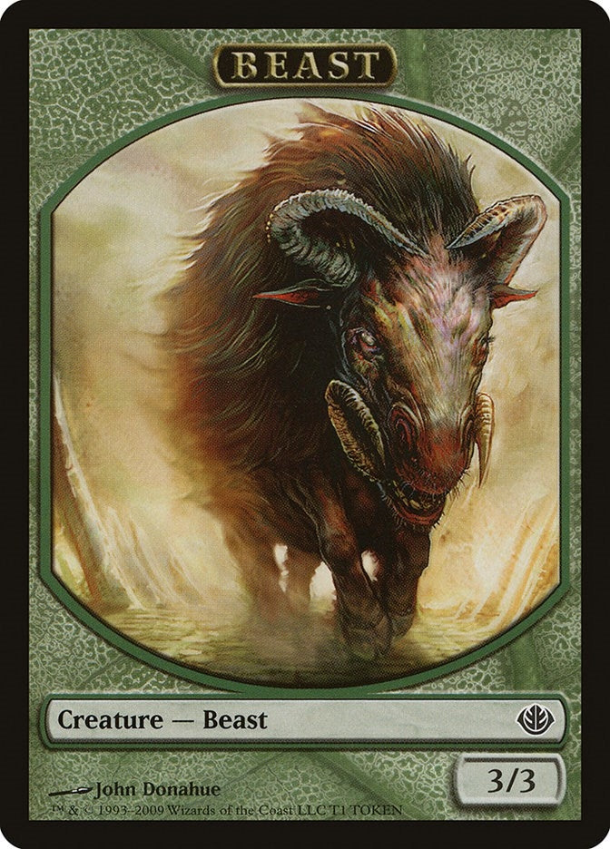 Image for Beast Token (3/3) (Duel Decks: Garruk vs. Liliana) (T1) - Magic: The Gathering