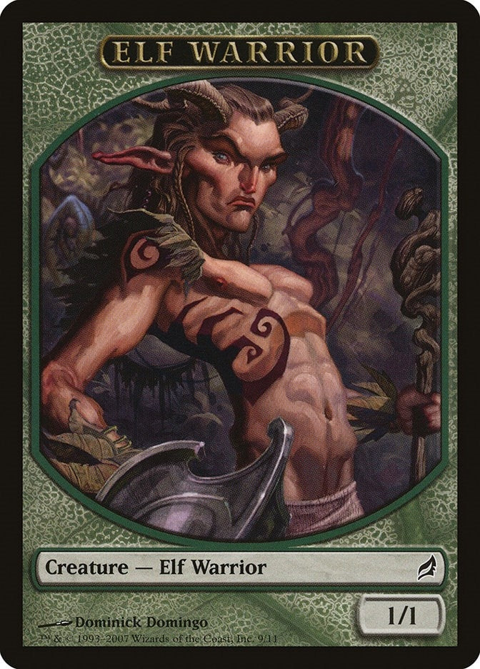 Image for Elf Warrior Token (Lorwyn) (9) - Magic: The Gathering