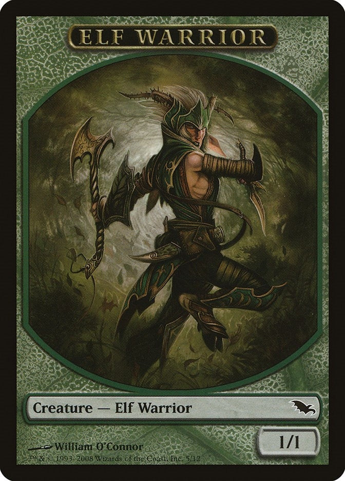 Image for Elf Warrior Token (5) (Shadowmoor) (5) - Magic: The Gathering