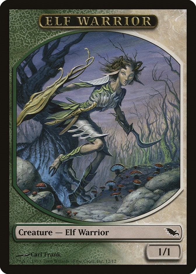 Image for Elf Warrior Token (12) (Shadowmoor) (12) - Magic: The Gathering