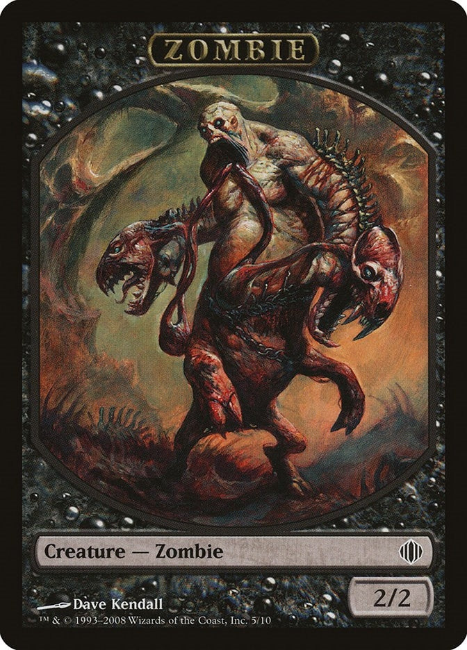 Image for Zombie Token (Shards of Alara) (5) - Magic: The Gathering