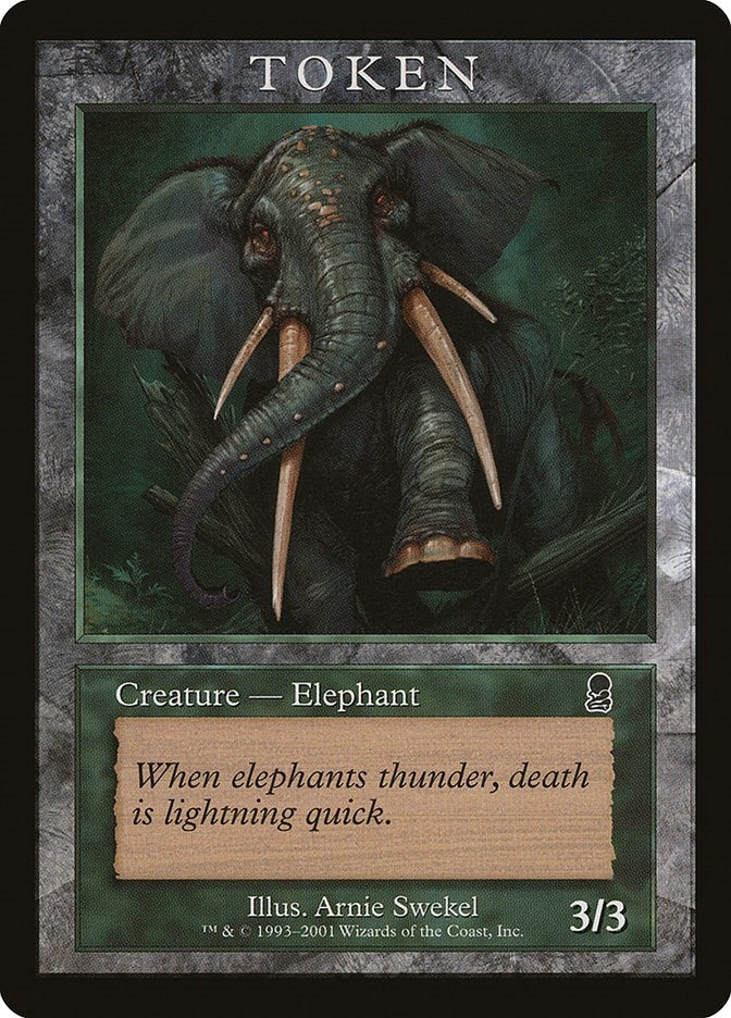 Image for Elephant Token (ODY) (Magic Player Rewards) - Magic: The Gathering