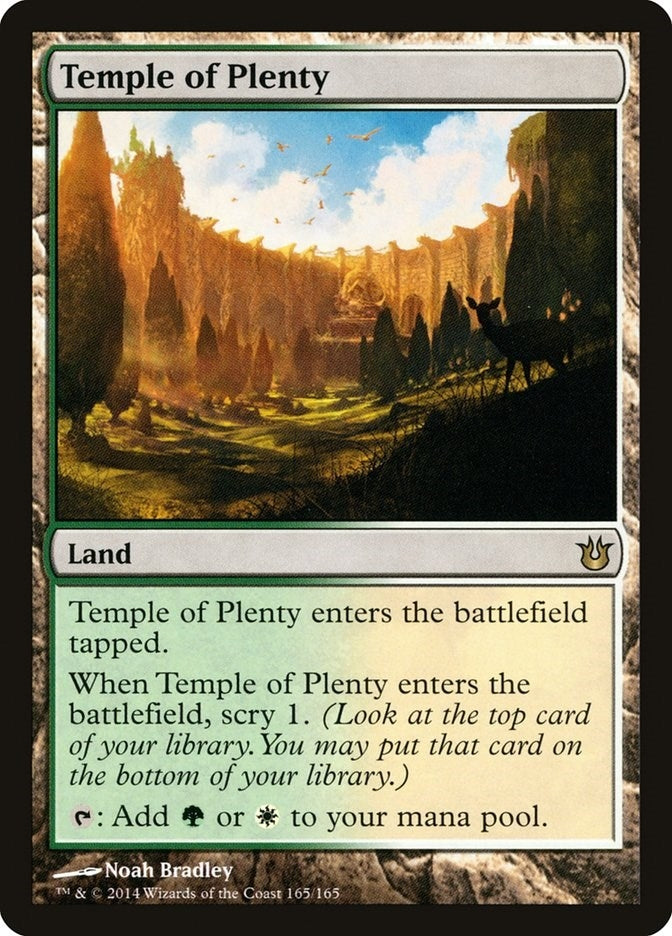Image for Temple of Plenty (Born of the Gods) (165) - Magic: The Gathering