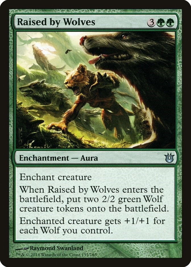 Image for Raised by Wolves (Born of the Gods) (135) - Magic: The Gathering