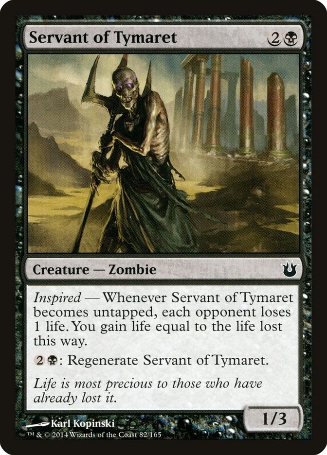 Image for Servant of Tymaret (Born of the Gods) (82) - Magic: The Gathering