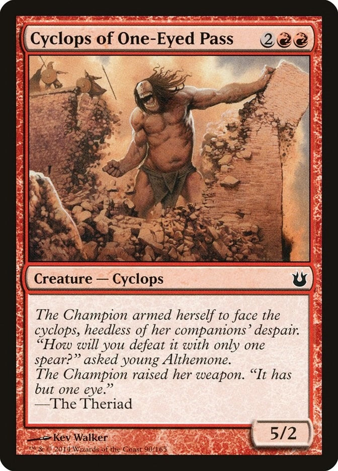 Image for Cyclops of One-Eyed Pass (Born of the Gods) (90) - Magic: The Gathering
