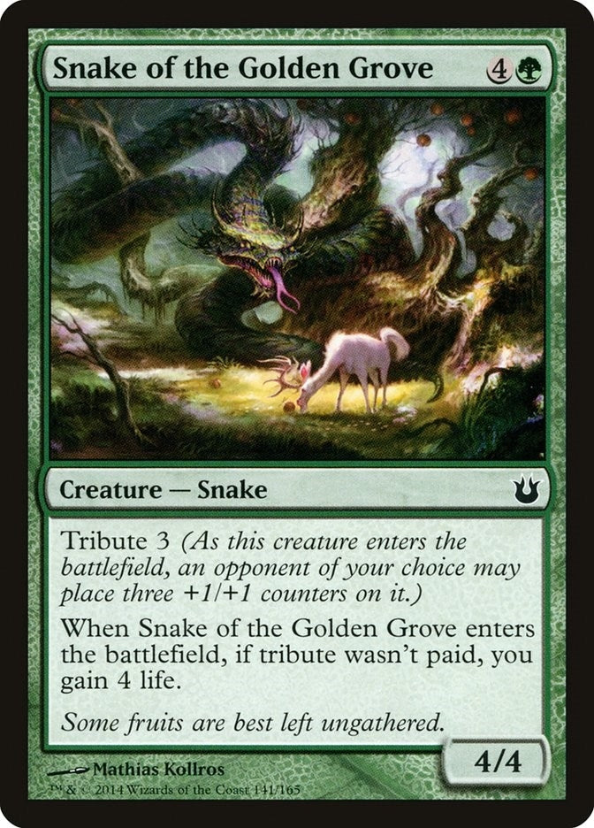 Image for Snake of the Golden Grove (Born of the Gods) (141) - Magic: The Gathering