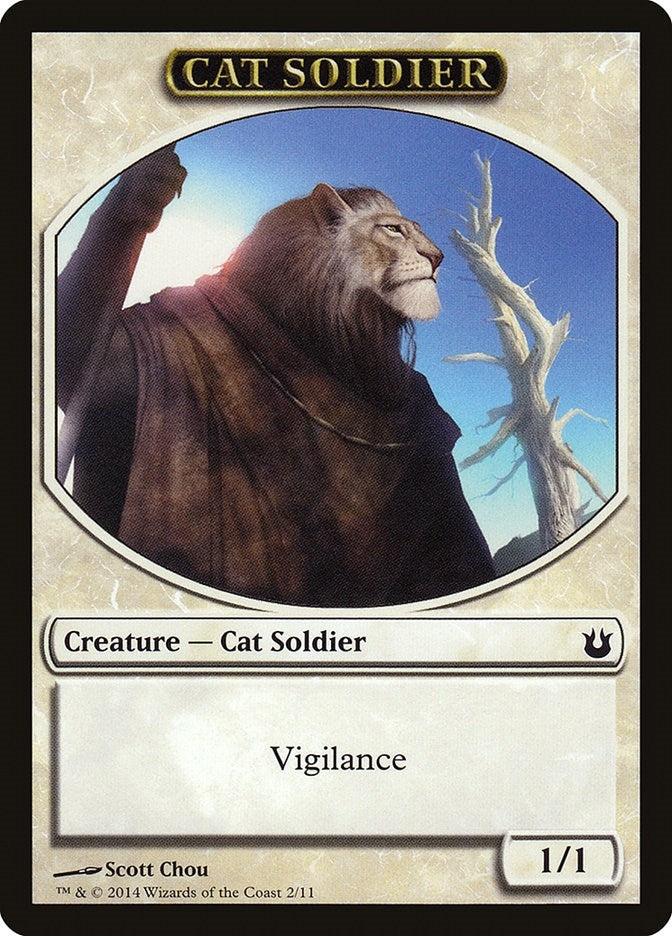 Image for Cat Soldier Token (Born of the Gods) (2) - Magic: The Gathering