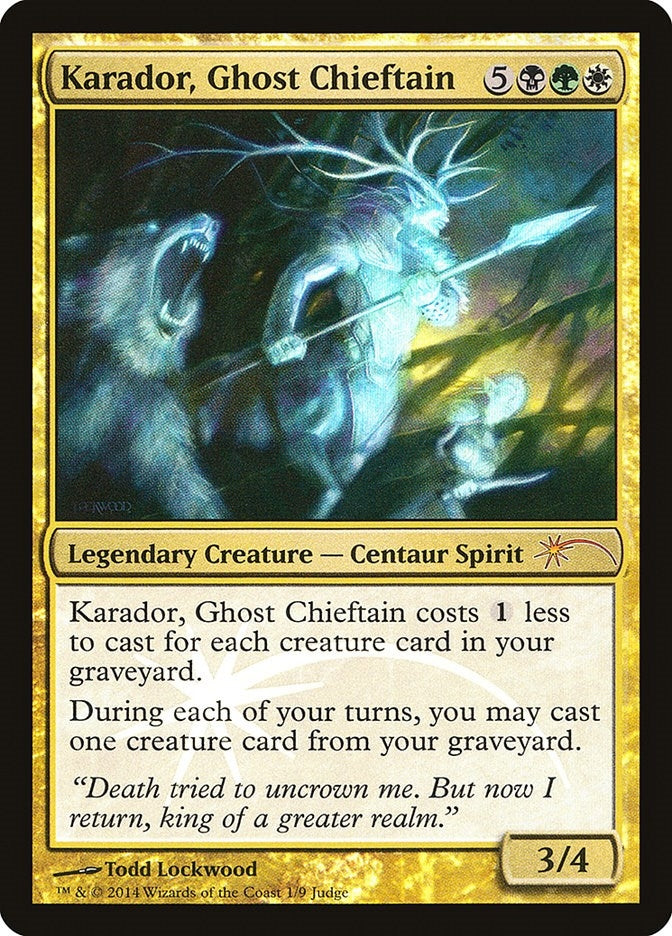 Image for Karador, Ghost Chieftain (Judge Promos) (1) - Magic: The Gathering
