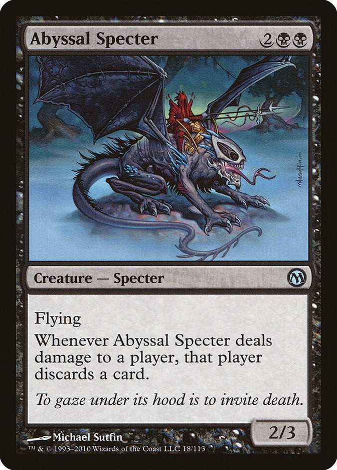 Image for Abyssal Specter (Duels of the Planeswalkers) (18) - Magic: The Gathering