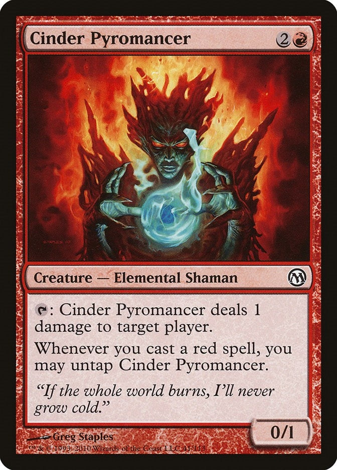 Image for Cinder Pyromancer (Duels of the Planeswalkers) (41) - Magic: The Gathering