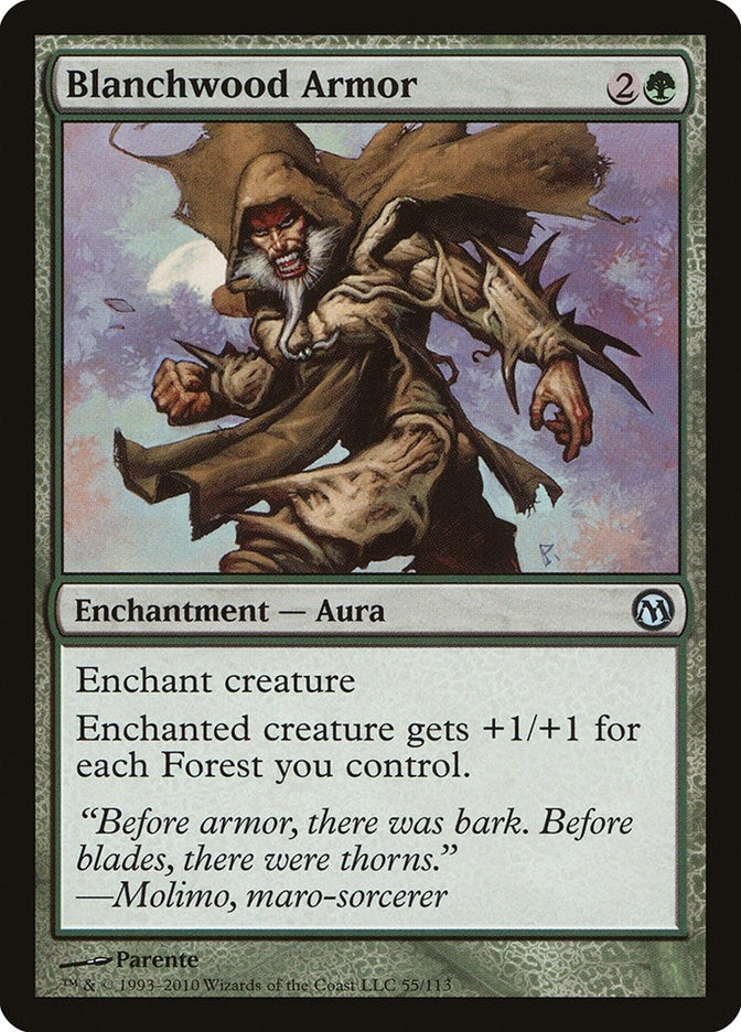 Image for Blanchwood Armor (Duels of the Planeswalkers) (55) - Magic: The Gathering