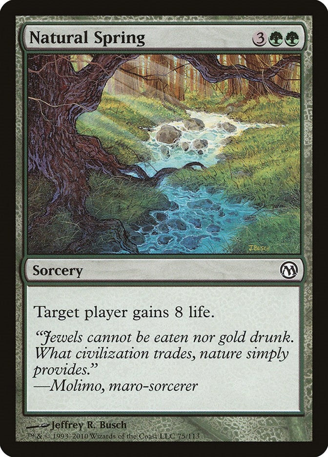 Image for Natural Spring (Duels of the Planeswalkers) (75) - Magic: The Gathering