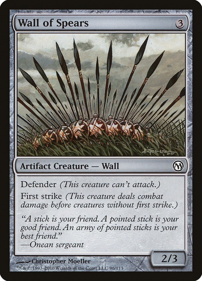 Image for Wall of Spears (Duels of the Planeswalkers) (96) - Magic: The Gathering