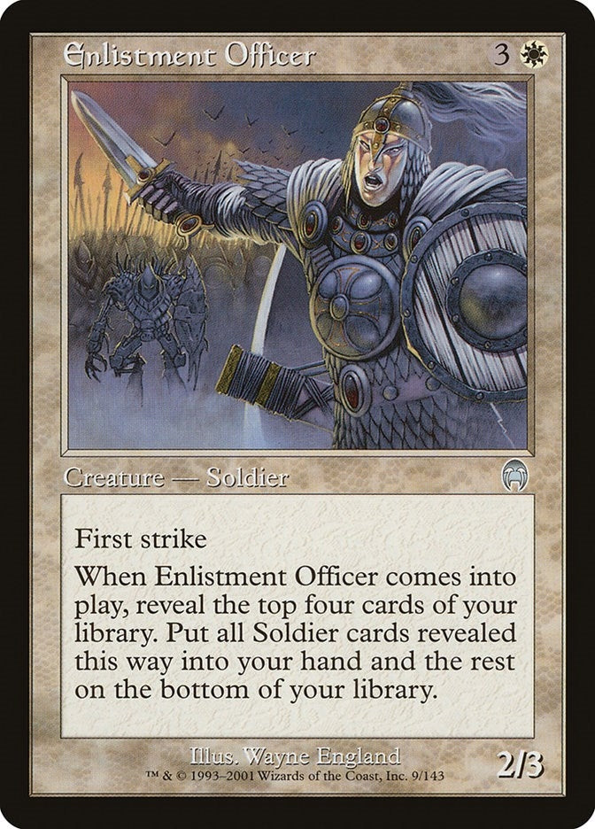 Image for Enlistment Officer (Apocalypse) (9) - Magic: The Gathering