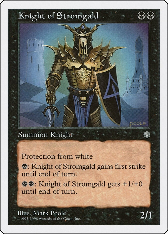 Image for Knight of Stromgald (Anthologies) (9) - Magic: The Gathering