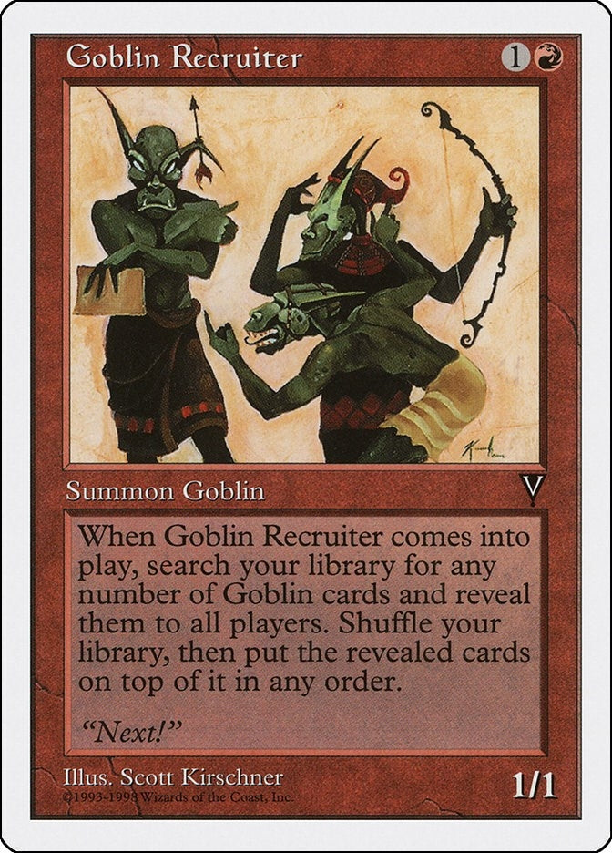 Image for Goblin Recruiter (Anthologies) (14) - Magic: The Gathering