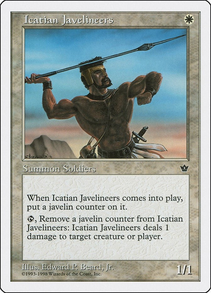 Image for Icatian Javelineers (Anthologies) (77) - Magic: The Gathering