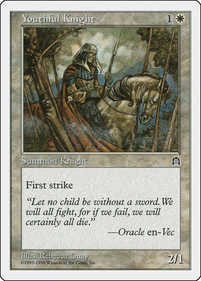 Image for Youthful Knight (Anthologies) (83) - Magic: The Gathering