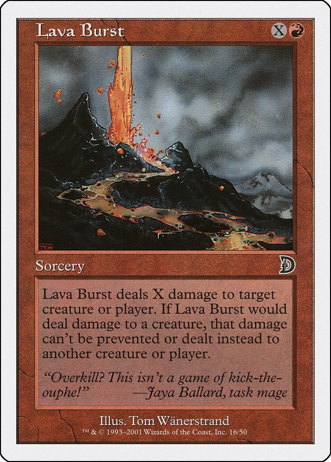 Image for Lava Burst (Deckmasters Garfield vs Finkel) (16) - Magic: The Gathering