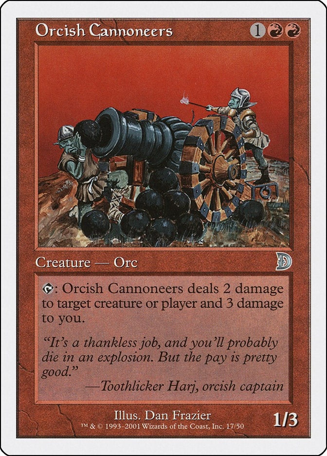 Image for Orcish Cannoneers (Deckmasters Garfield vs Finkel) (17) - Magic: The Gathering