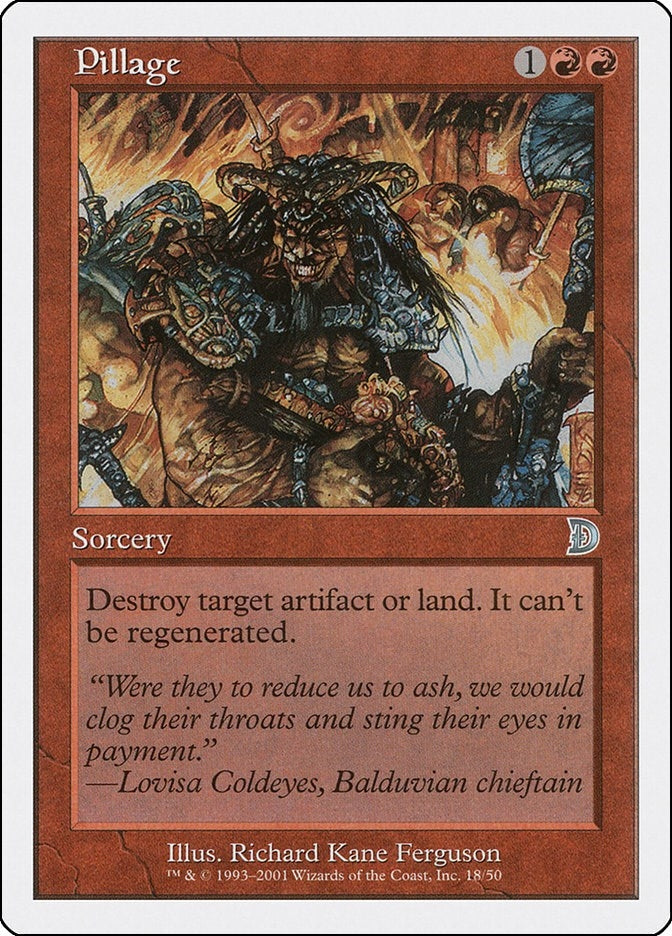 Image for Pillage (Deckmasters Garfield vs Finkel) (18) - Magic: The Gathering
